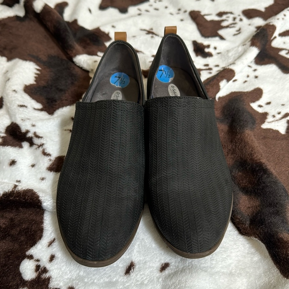 Dr. Scholl's dress shoes, size 7.5, in a charcoal color.